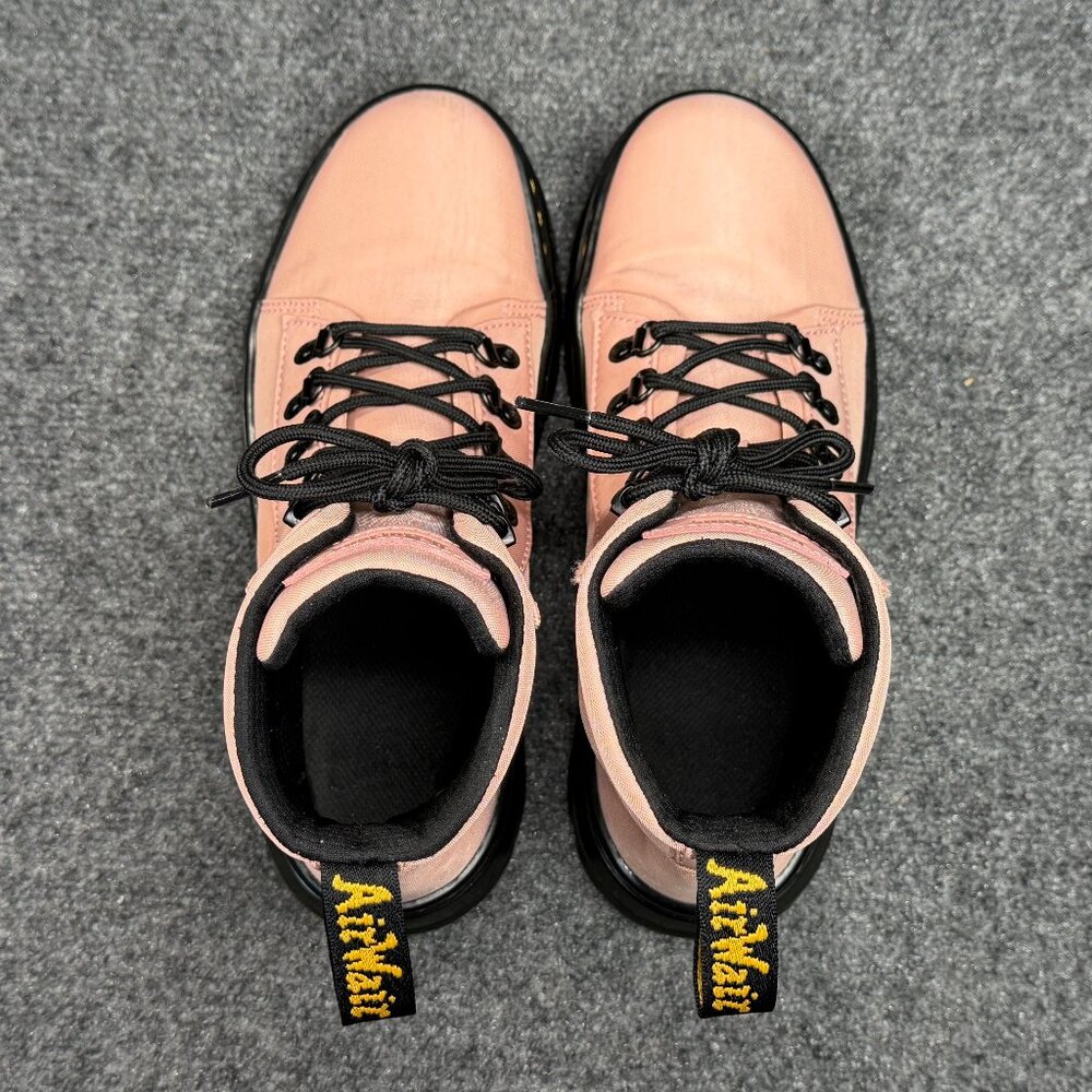 Dr. Martens Pink Canvas Combat Boots - Picture 9 of 13